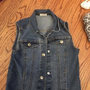 Girls jean vest